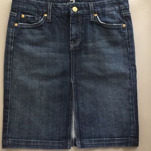 7 For All Mankind Denim Skirt